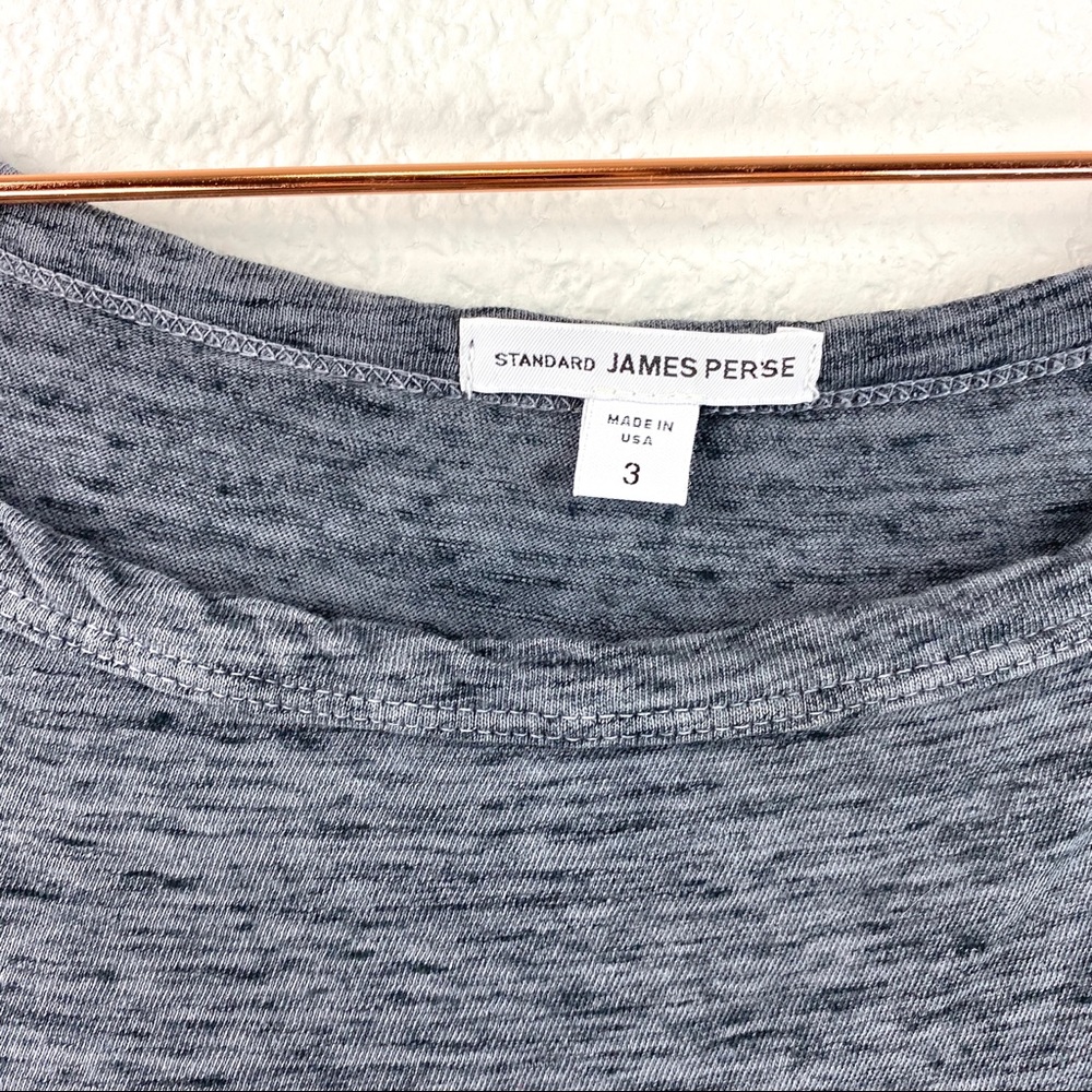 James Perse Melange Jersey Ruched Dress Size 3 - Picture 5 of 7